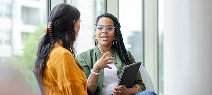 Photo d'échange pour la mise en place d'un contrat